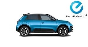 NIssan Micra in blau seitlich