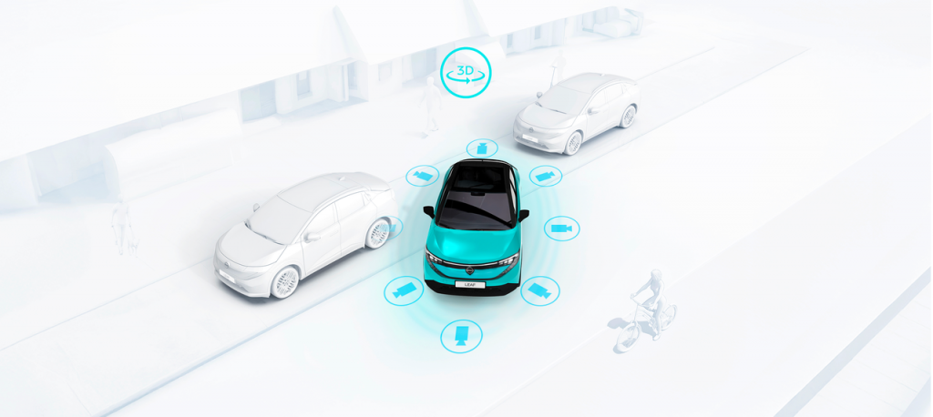 Nissan Leaf Rundum Ansicht